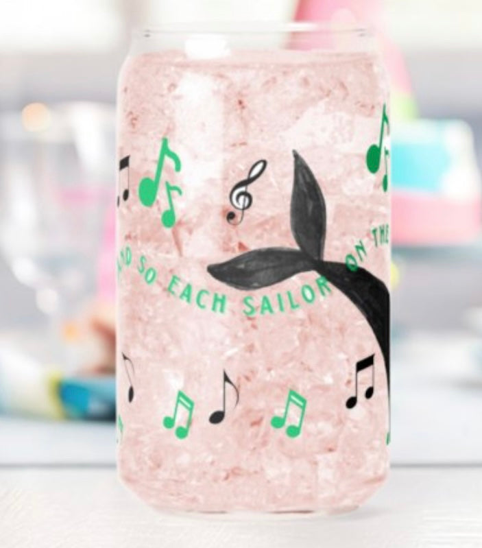 “Shanty of the Dark Siren” Can Glass